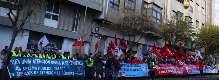 Concentración de SOS Sanidade Pública / CIG