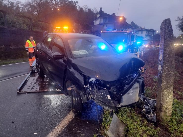 Accidente en Noia.. BOMBEIROS BOIRO