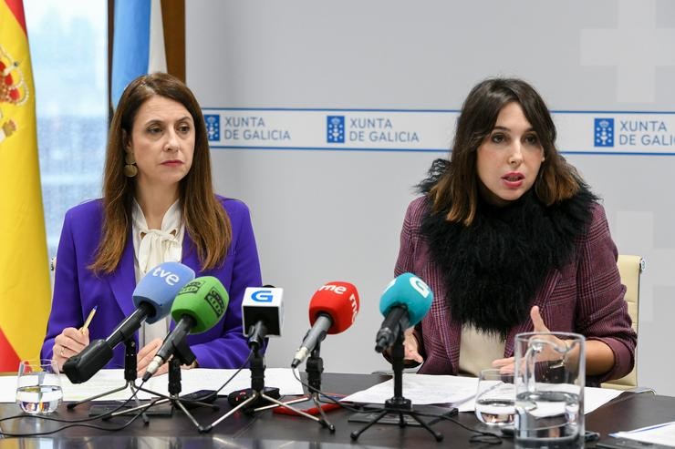 As Conselleiras De Economía E Industria, María Jesús Lorenzana, E Do Medio Rural, María José Gómez, Comparecen En Rolda De Prensa 