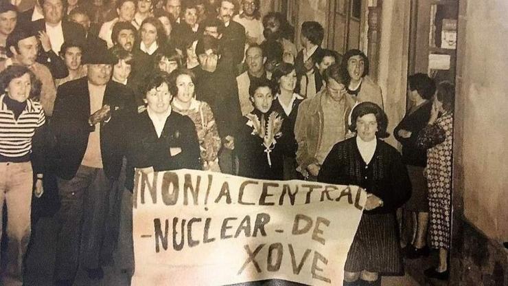 Protesta contra a central nuclear de Xove 