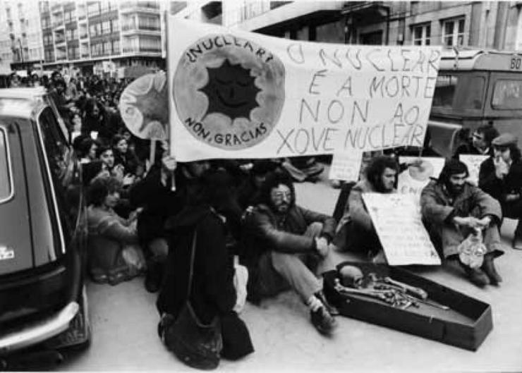 Protesta contra a central nuclear de Xove 