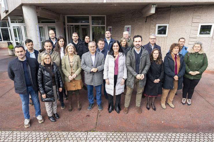 Reunión de dirixentes do PPdeG fronte ao novo mapa concesional de autobuses estatal.. PPDEG 