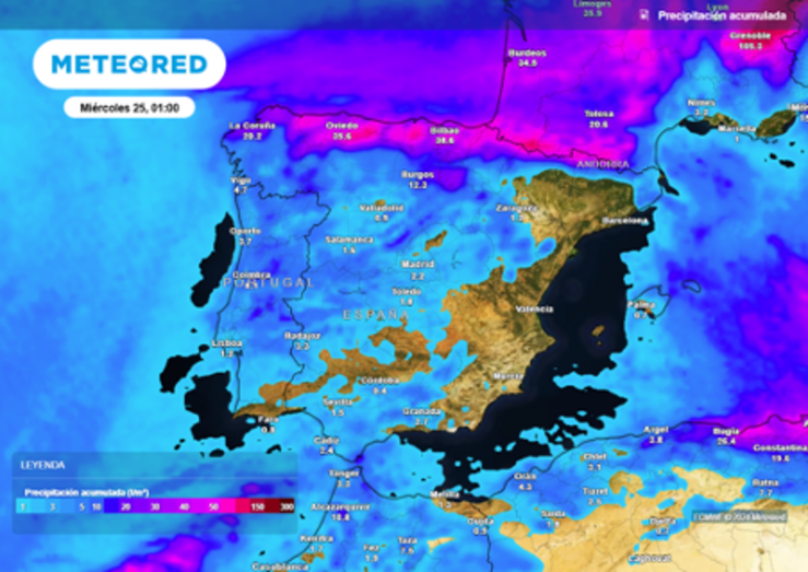 Previsión metereolóxica para o Nadal 