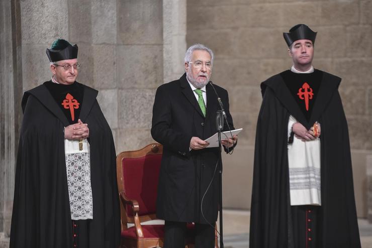 O presidente do Parlamento de Galicia, Miguel Anxo Santalices, que exerce como delegado rexio nos actos de Translación do Apóstolo Santiago / PARLAMENTO DE GALICIA - Arquivo