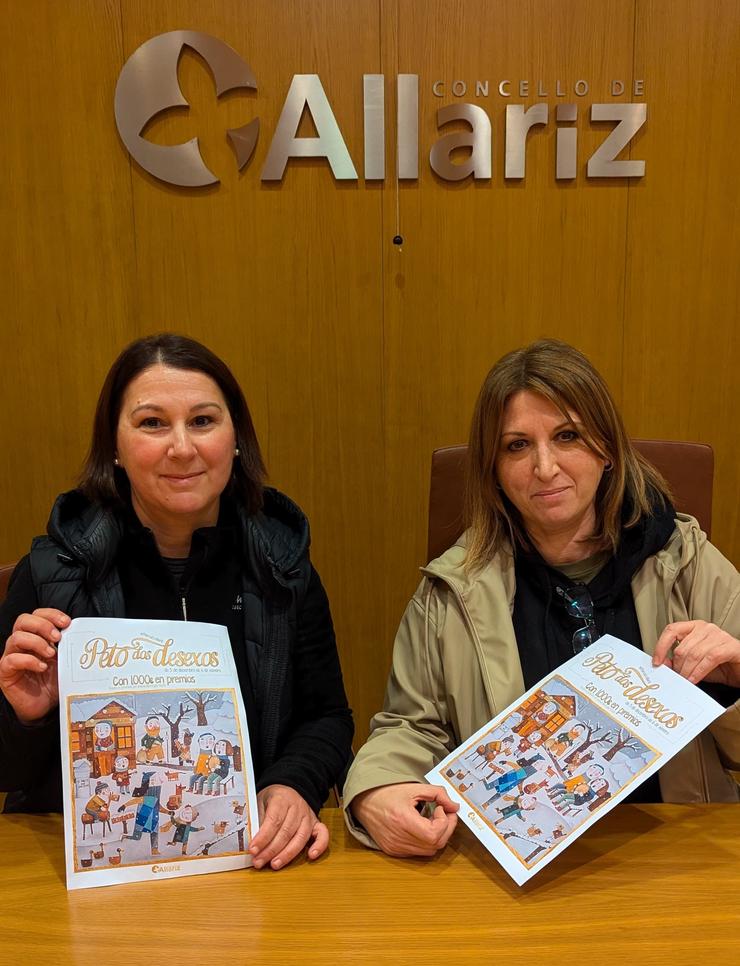 Cristina Cid, Alcaldesa, e María López, concelleira de Comercio. Foto: Comunicación Concello de Allariz.