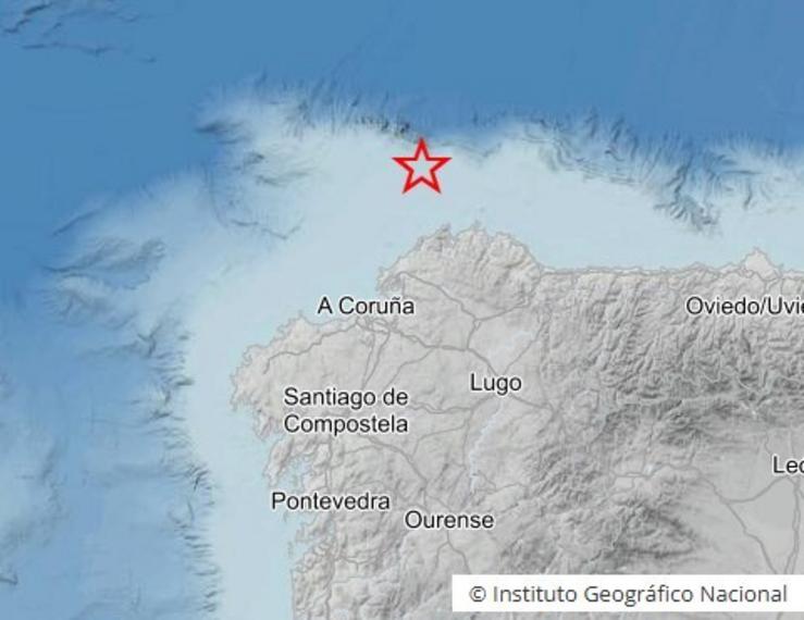 Terremoto costa norte de Galicia 