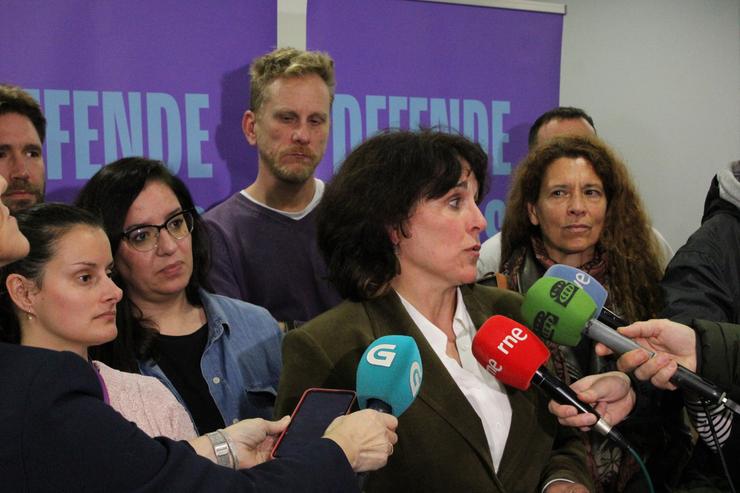 A candidata de Podemos á Xunta, Isabel Faraldo 