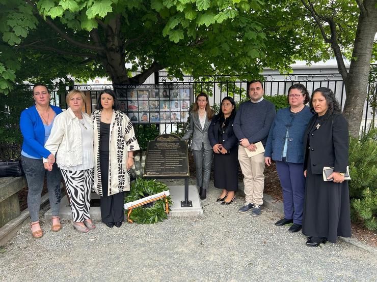 Terranova (Canadá) homenaxea ás vítimas do Pintanxo cunha placa cos nomes dos 21 falecidos / CEDIDA - E.P.