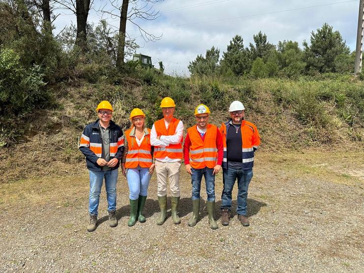 Visita de empresarios de Arzúa á mina de Touro. COBRE SAN RAFAEL