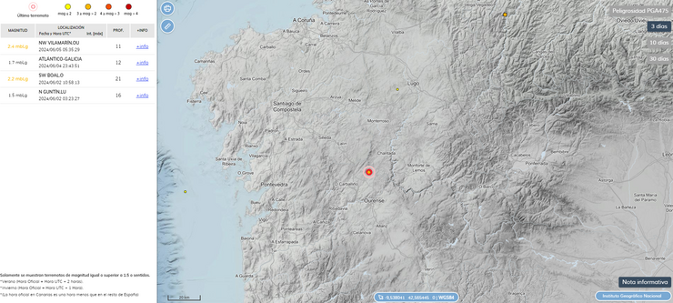 Terremoto en Vilamarín 