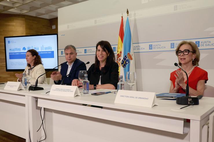 María Martínez Allegue, clausura o Pleno da Xunta Consultiva en materia de Ordenación do Territorio e Urbanismo. PEPE FERRIN / Europa Press