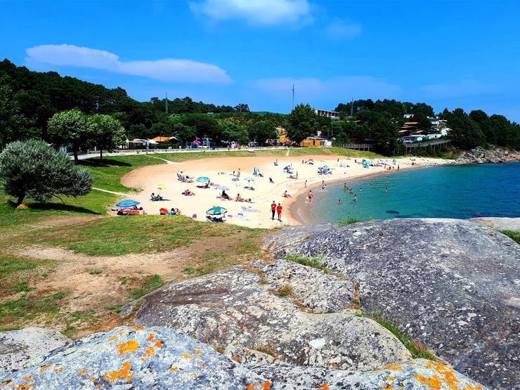 Praia de Cabío, na Pobra do Caramiñal 