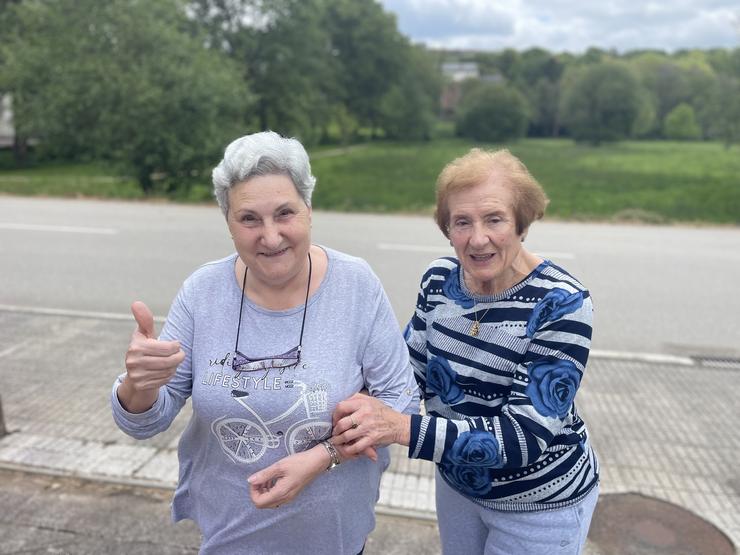 Marisa (esq) e Mary (der), fixéronse amigas na residencia