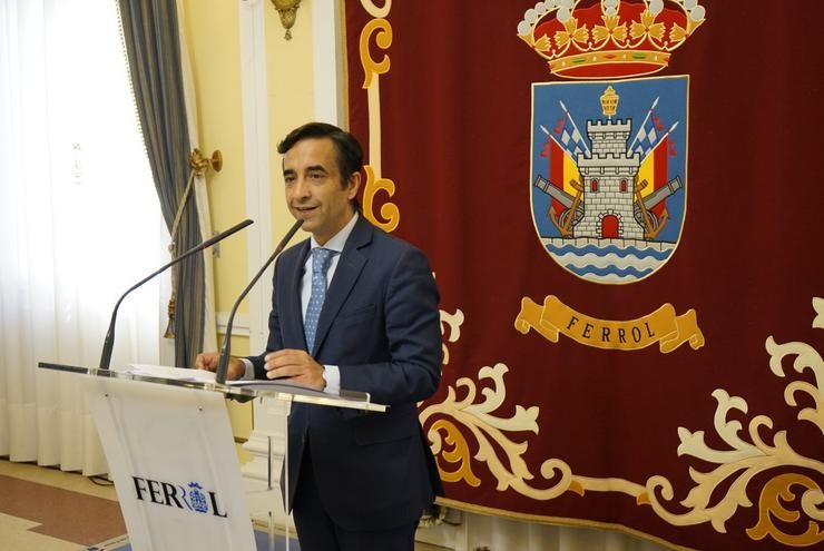 O alcalde de Ferrol, José Manuel Rey Varela.. CONCELLO DE FERROL