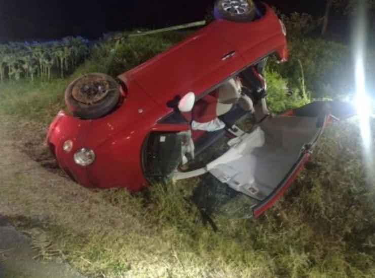 Vehículo implicado nun accidente / CONSORCIO PROVINCIAL BOMBEIROS