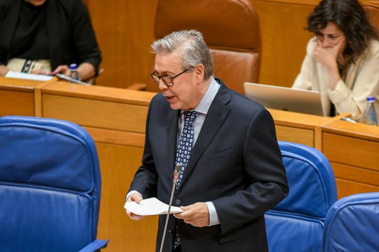 O conselleiro de Sanidade,,Antonio Gómez Caamaño, no Parlamento / Xunta