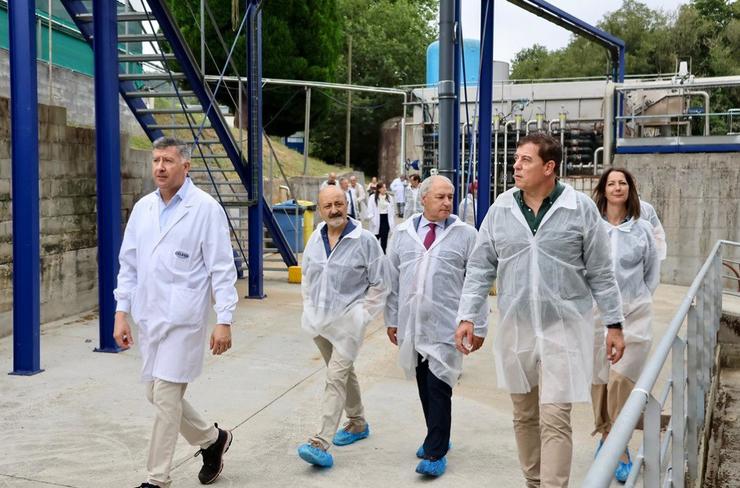 Visita do secretario xeral do PSdeG, José Ramón Gómez Besteiro, a Celega. PSDEG 