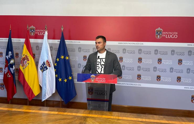 O deputado de Promoción Económica e Social da Deputación Provincial de Lugo, Pablo Rivera, este venres, na sede da institución provincial. En Lugo, a 23 de agosto de 2024. / Europa Press