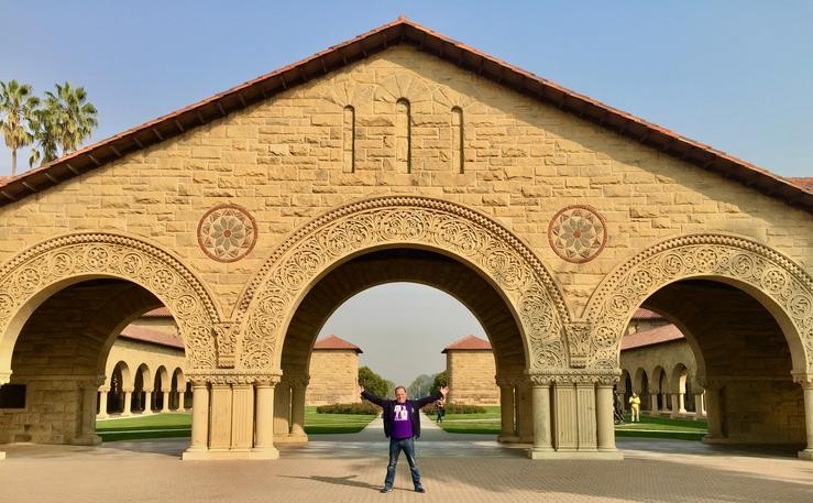 Onda o Main Quad de Stanford