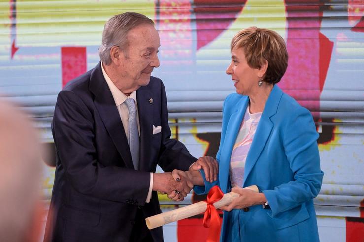 Arquivo - O presidente de La Voz de Galicia, Santiago Rey Fernández-Latorre na entrega dun dos  premios Fernández-Latorre. M. Dylan - Europa Press - Arquivo 