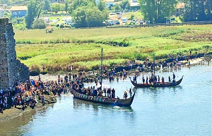 Desembarco viquingo na romaría de Catoira do 2024 