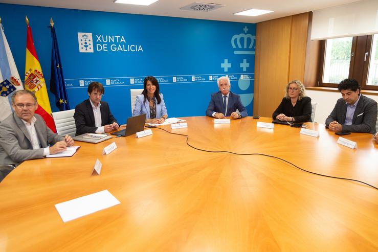 A conselleira de Vivenda e Planificación de Infraestruturas, María Martínez Allegue, reúnese con representantes da Federación Galega de Transporte de Mercadorías (Fegatramer) 