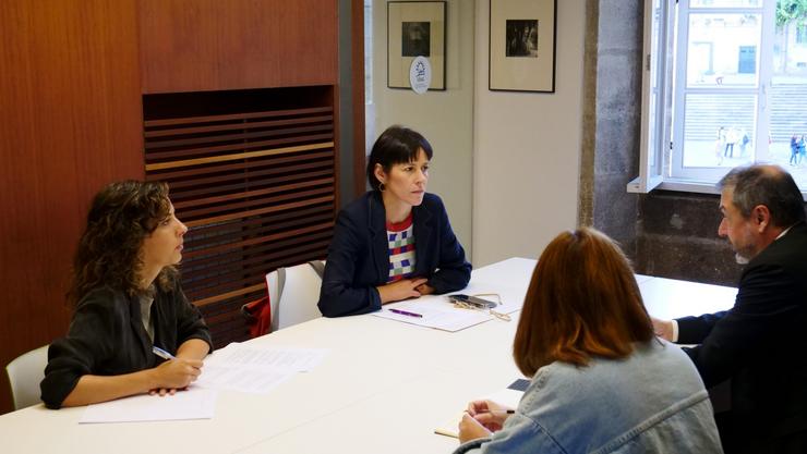 A portavoz nacional do BNG, Ana Pontón, nunha reunión no COAG. BNG / Europa Press