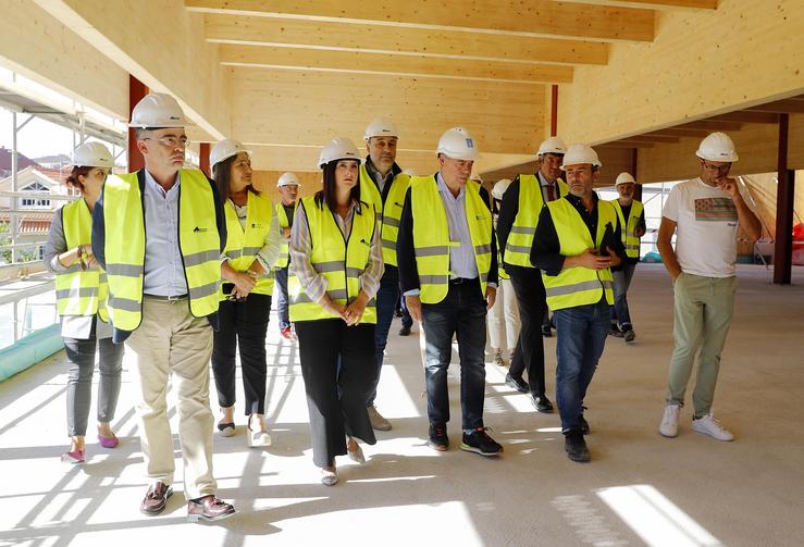 O conselleiro de Sanidade, Antonio Gómez Caamaño, visita as obras do novo centro de saúde de Moaña (Pontevedra), a 17 de setembro de 2024.. XUNTA DE GALICIA 