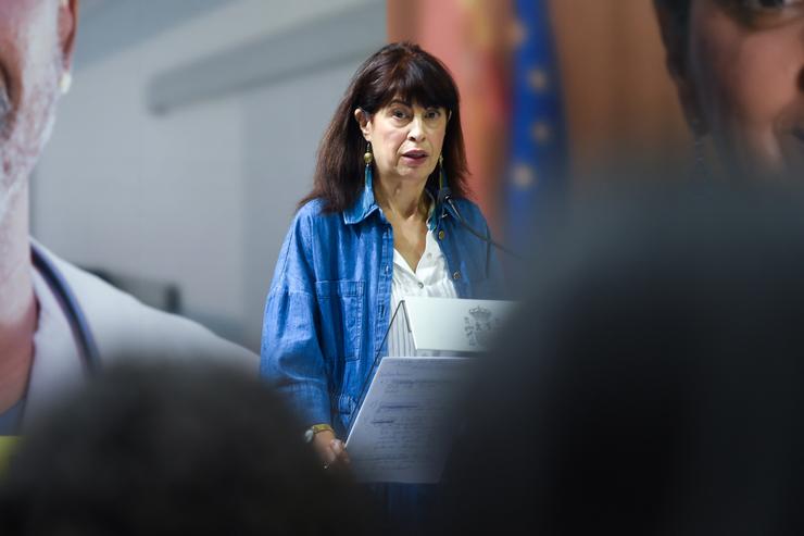 A ministra de Igualdade, Ana Redondo, presenta, en rolda de prensa, a campaña institucional de sensibilización contra o racismo, na sede do Ministerio, a 16 de setembro de 2024, en Madrid (España).. Gustavo Valente - Europa Press / Europa Press