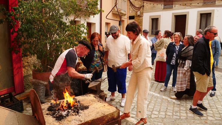 A portavoz do BNG, Ana Pontón, nas Festas da Guadalupe en Rianxo, a 19 de setembro de 2024 