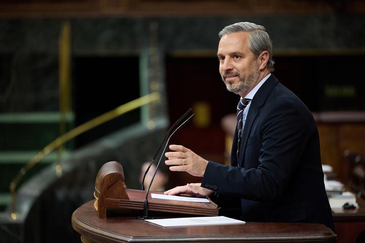 Arquivo - O deputado do PP Juan Bravo Baena no Congreso dos Deputados, a 9 de abril de 2024, en Madrid (España).. Jesús Hellín - Europa Press - Arquivo 