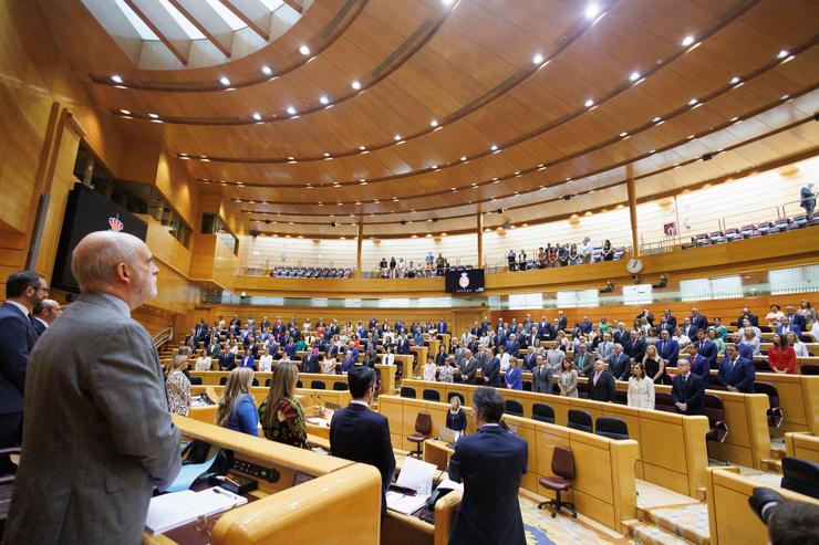 Arquivo - Hemiciclo durante unha sesión plenaria, no Hemiciclo do Senado, a 3 de outubro de 2023, en Madrid (España). O Grupo Parlamentario Popular no Senado presentou na Cámara Alta unha moción cuxo obxectivo é obrigar á diferentes forma. Eduardo Parra - Europa Press - Arquivo 