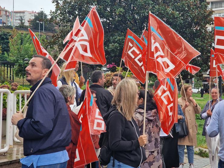 Imaxe dos manifestantes este martes en Vigo.. PEDRO DAVILA-EUROPA PRESS / Europa Press