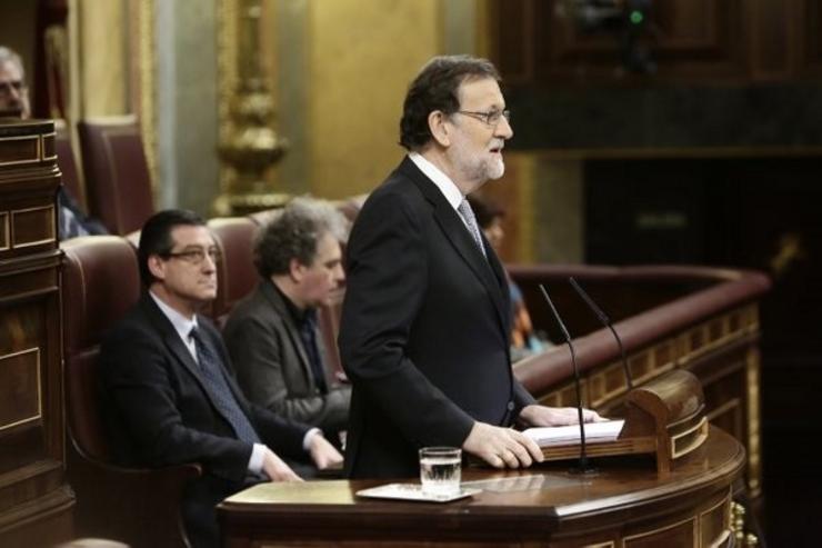 Arquivo - Mariano Rajoy, presidente en funcións de España,  na tribuna de oradores do Congreso. CONGRESO - Arquivo 