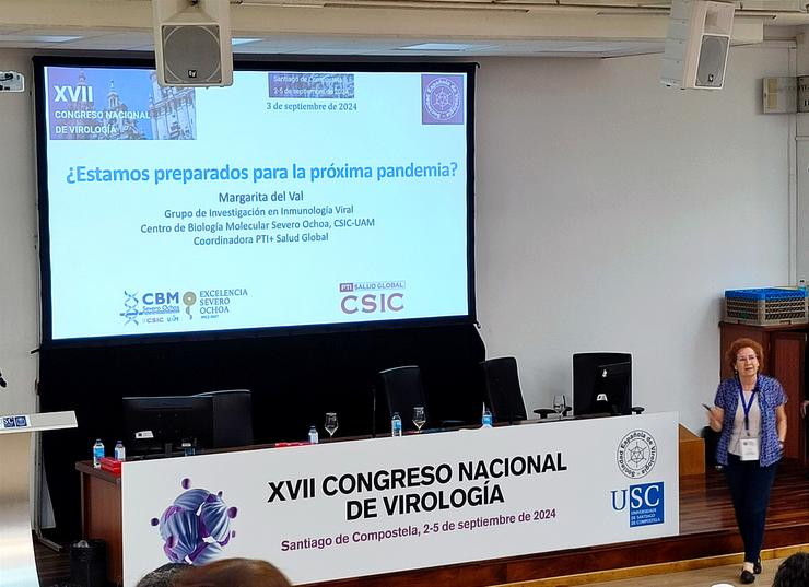 Margarita del Val no XVII Congreso Nacional de Viroloxía 