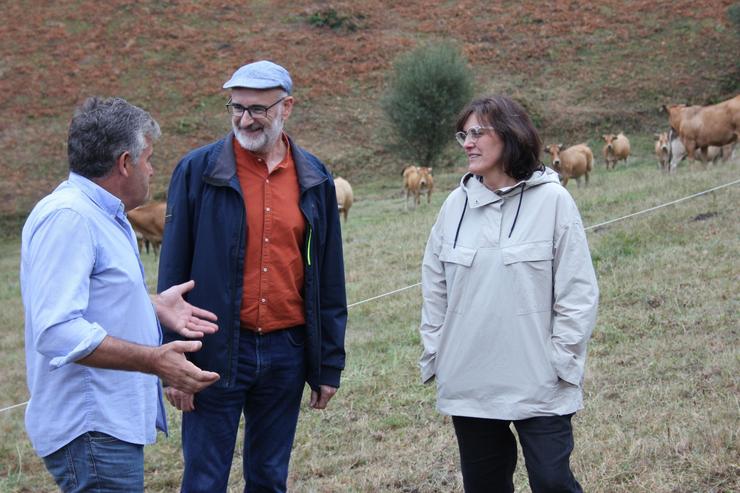 Os deputados do BNG Montserrat Valcárcel e Secundino Fernández, na Fonsagrada. BNG 