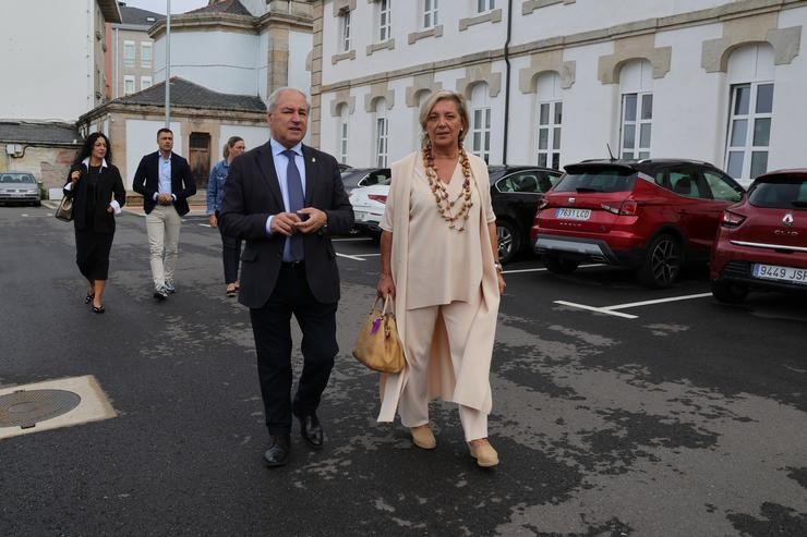 O Presidente Da Deputación De Lugo, José Tomei, E A Alcaldesa, Paula Alvarellos, Inauguran  As Novas Prazas De Aparcadoiro Gratuítas Do Fogar De Santa María. DEPUTACIÓN DE LUGO