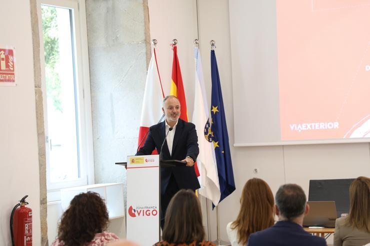 O delegado do Estado en Zona Franca de Vigo, David Regades.. ZONA FRANCA DE VIGO