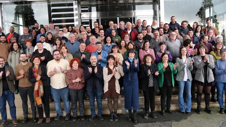 Foto de familia do BNG no Consello Nacional.. BNG 