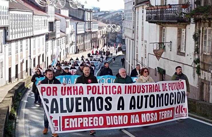 Manifestación da CIG pola situación da automoción. CIG 