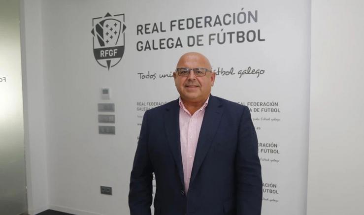 Pablo Prieto, candidato á presidencia da Real Federación Galega de Fútbol (RFGF).. RFGF 