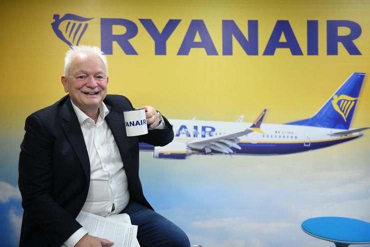 O conselleiro delegado de Ryanair, Eddie Wilson, durante unha rolda de prensa, nas oficinas de Ryanair, a 5 de setembro de 2024, en Madrid (España).. Fernando Sánchez - Europa Press - Arquivo