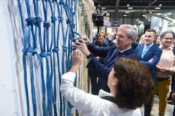 O presidente da Xunta de Galicia, Alfonso Rueda, durante a súa visita ao stand de Galicia en Fitur 2024 / Gustavo Valiente - Arquivo