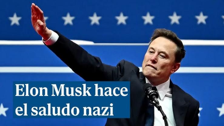 Elon Musk fai un saúdo nazi  