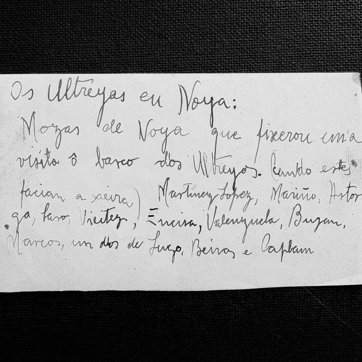 Carta de Antón Beiras tras un acto con Castelao en Noia 