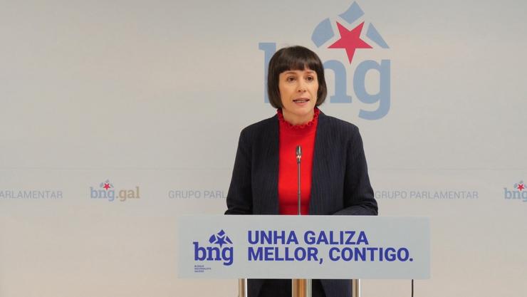 Ana Pontón en rolda de prensa 