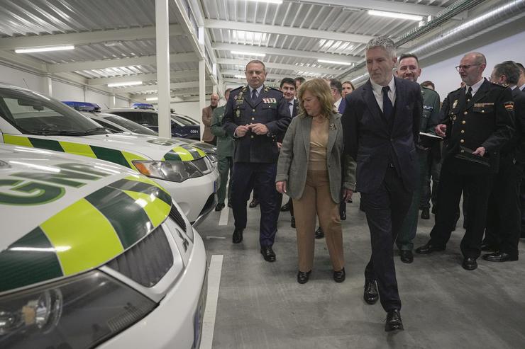 O ministro do Interior, Fernando Grande-Marlaska e a ministra de Administración Interna de Portugal, Maria Margarida Blasco, inauguran o novo Centro de Cooperación Policial e Aduaneira de Tui (Pontevedra).. Adrián Irago - Europa Press 