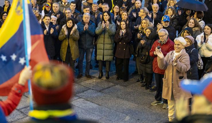 Dirixentes do PPdeG participan nunha mobilización en Ourense 'en defensa da democracia' en Venezuela / ÍÑIGO ROLÁN/PPDEG