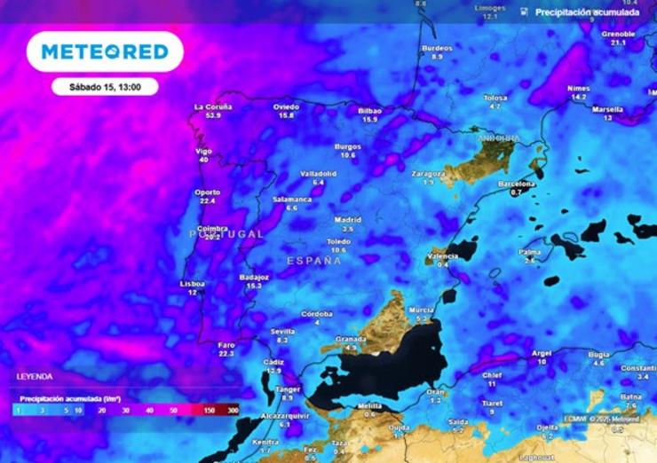 Unha nova borrasca con frío, chuvia e neve chegará a Galicia esta fin de semana 