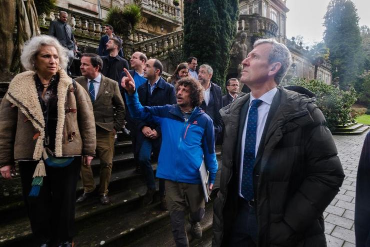 O presidente da Xunta, Alfonso Rueda, visita o Pazo de Lourizán 